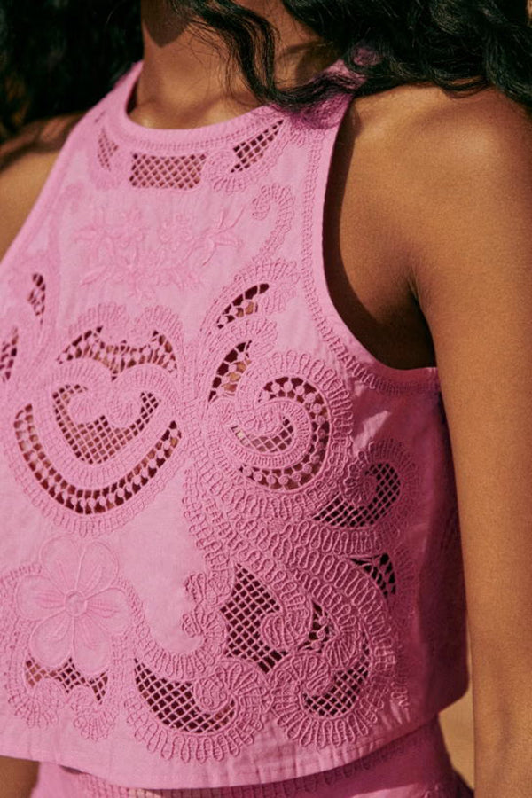 Moise™ | Conjunto Rosa de Encaje