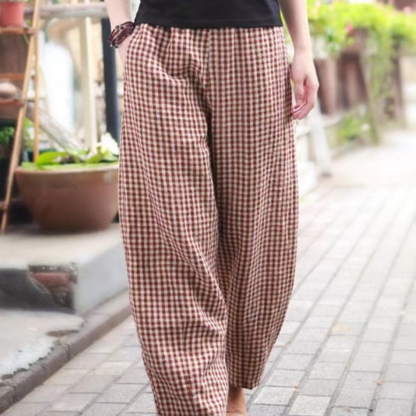 Raquel™ | Pantalones Sueltos de Algodón-Lino