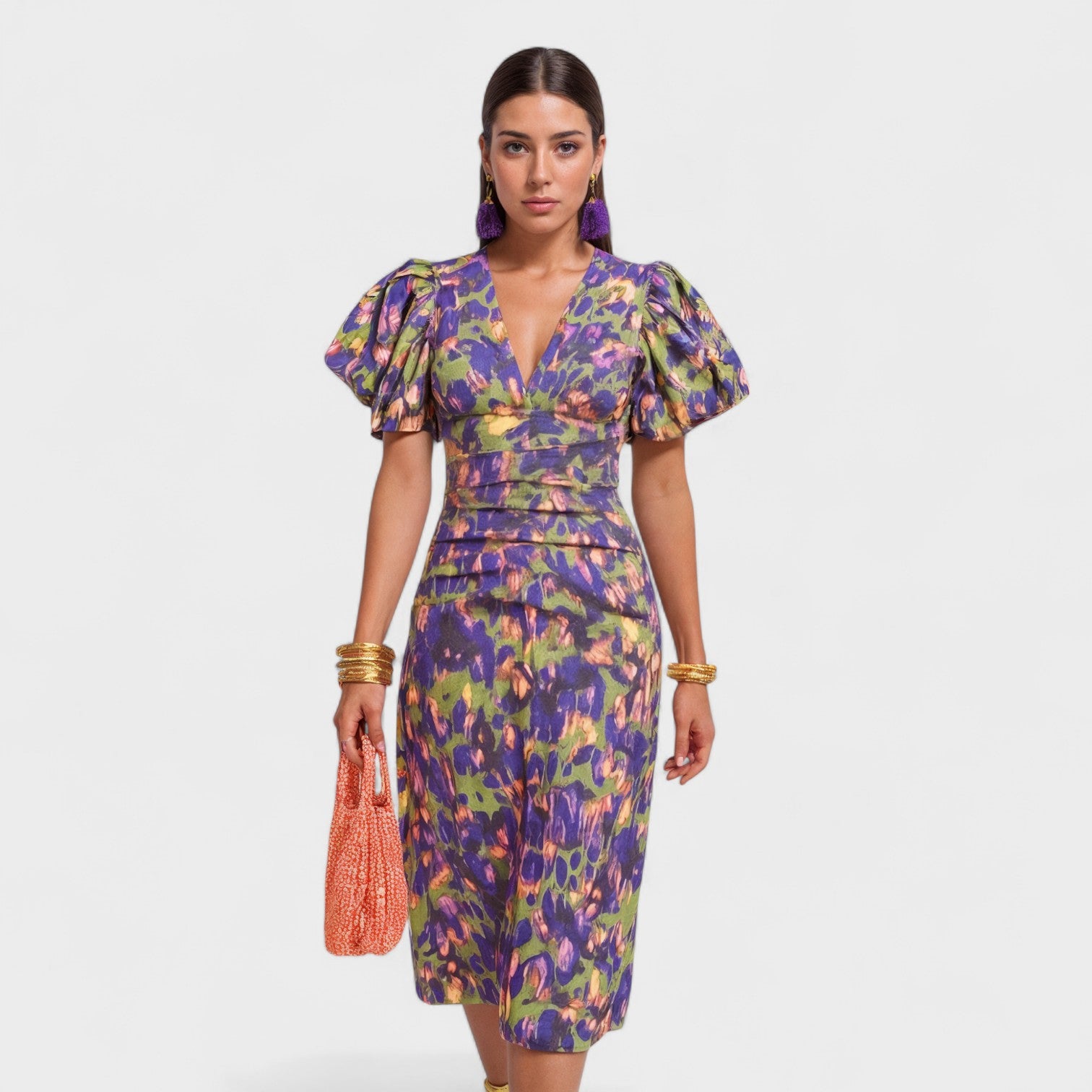 Lily™ | Vestido Fuego Tropical