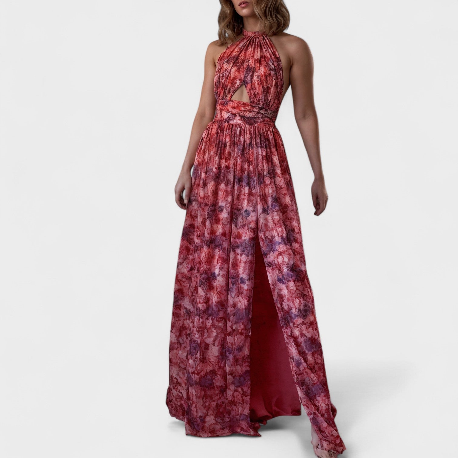 Floraria™ | Vestido largo con tirantes y espalda descubierta