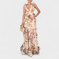 Isabela™ | Vestido largo con volantes florales