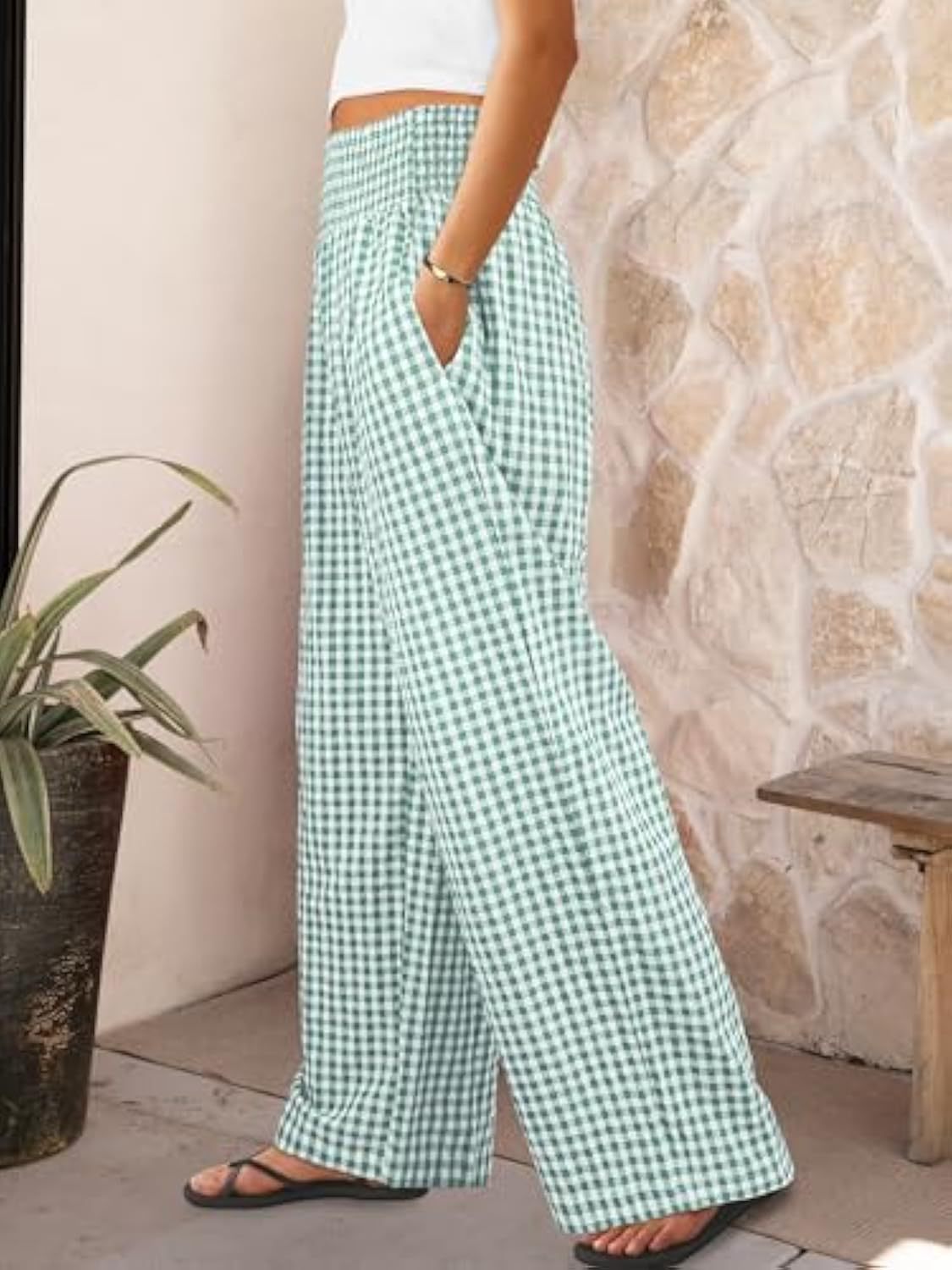 Plaid™ | Pantalones Largos Elegantes