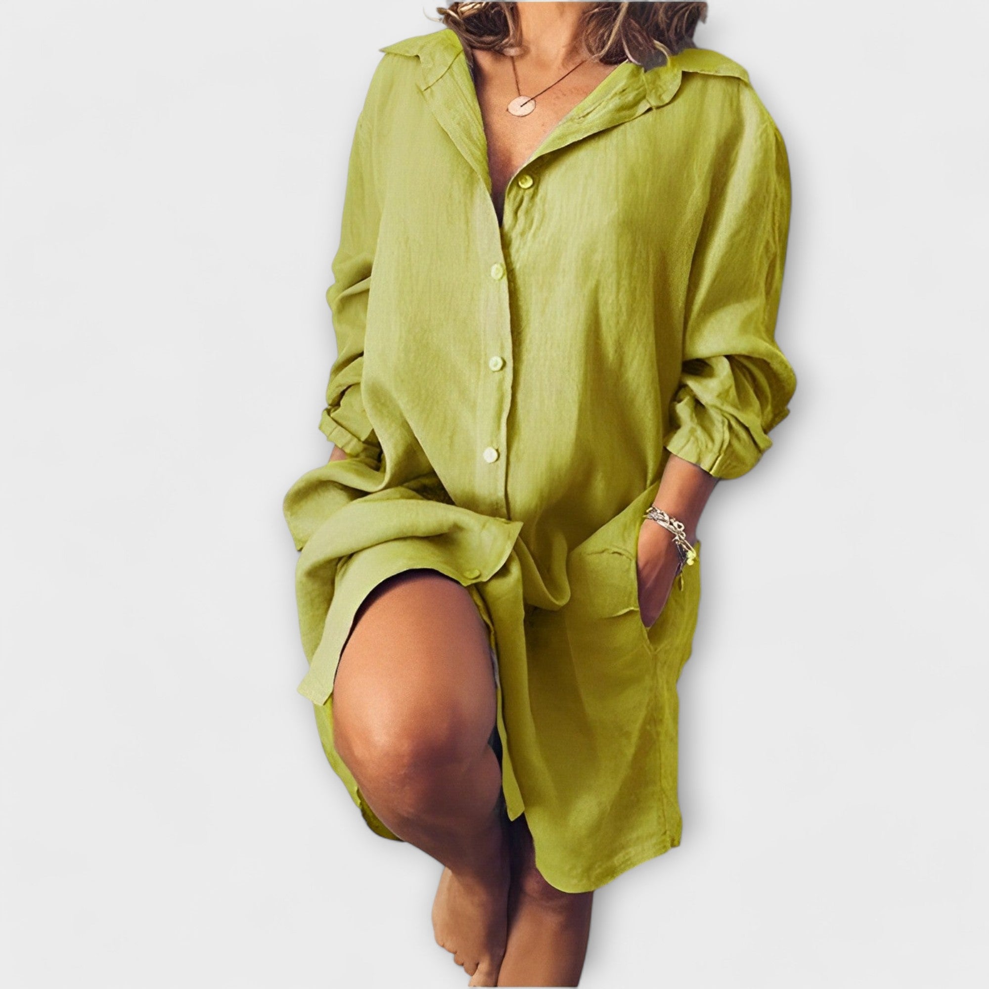 Clara™ | Blusa casual de lino