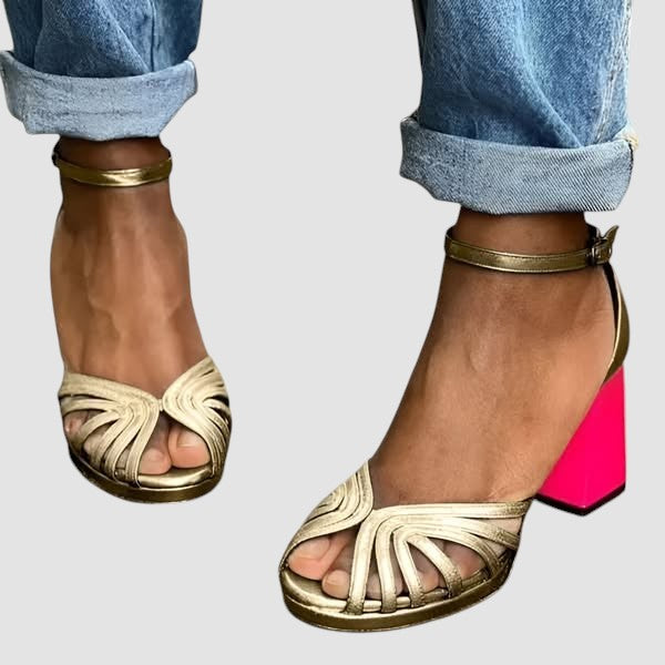Milviana™ | Sandalias clásicas con tira en el tobillo y puntera abierta