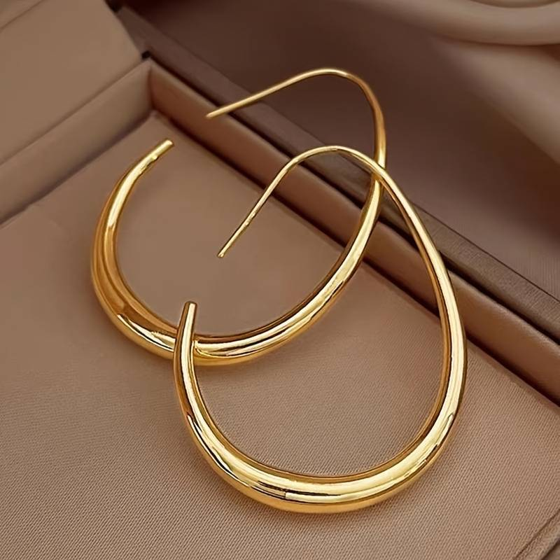 AuroraJoias Pendientes Vintage Oro Aros Elegancia Temporal