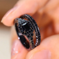 Onix™ | Anillos Vintage Negro