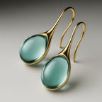 CristalLux Aretes Gota Oro Plata - Elegancia Brillante
