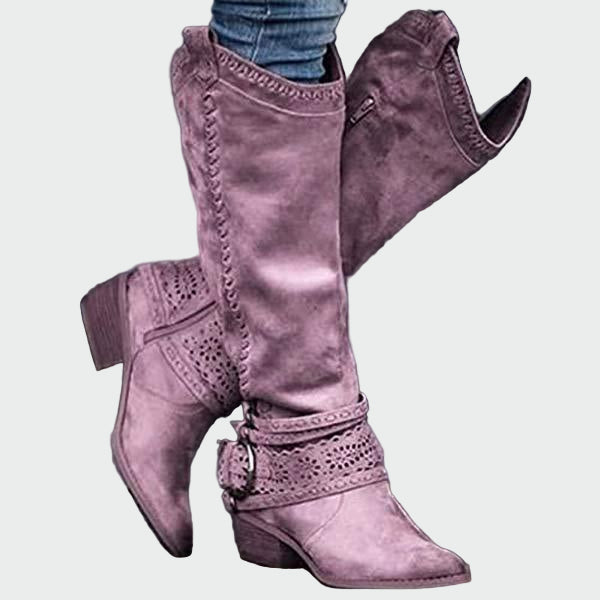 Botas de vaquero de cuero retro