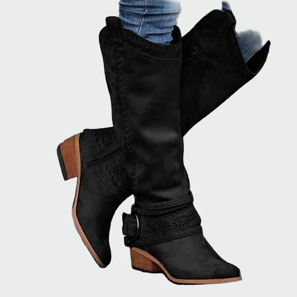 Botas de vaquero de cuero retro