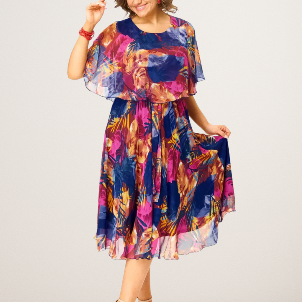 ALBA™ | VESTIDO DE CHIFFON CÓMODO TALLA GRANDE