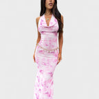 Mara™ | vestido floral rosa