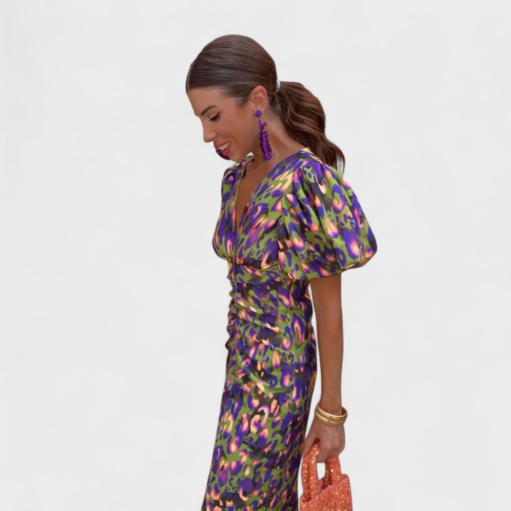 Lily™ | Vestido Fuego Tropical