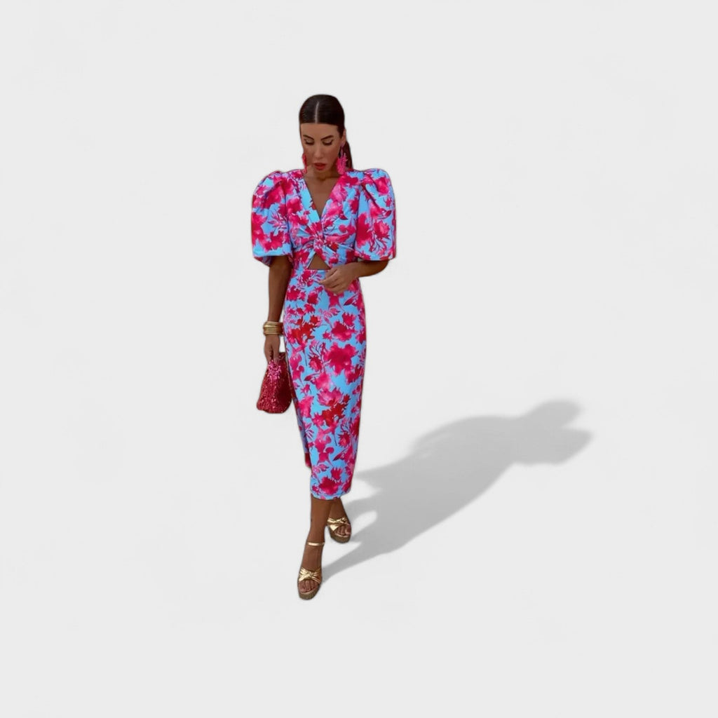Lily™ | Vestido Fuego Tropical