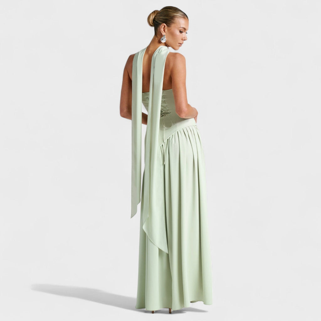Vestido Maliyah™ | Corte asimétrico Menta