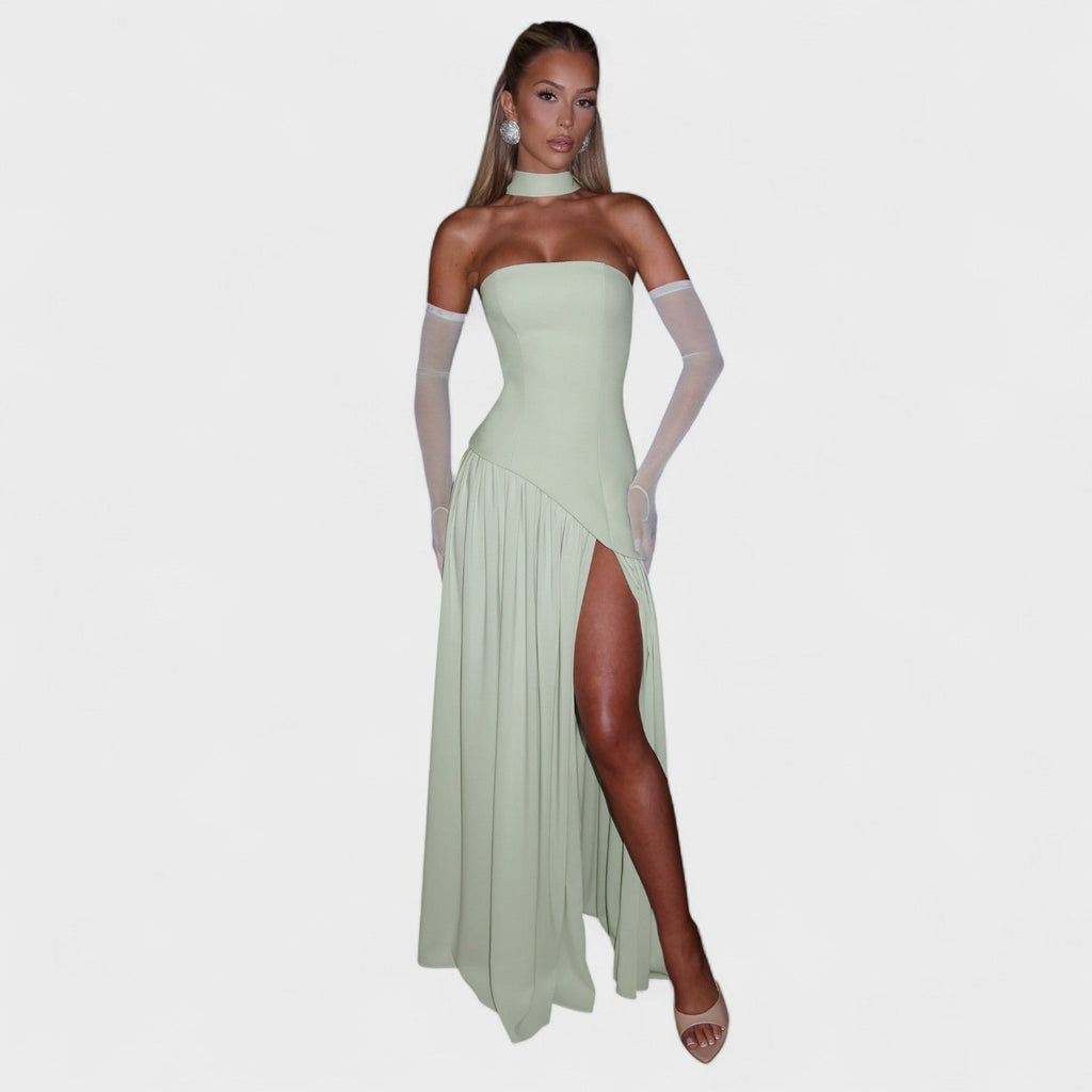 Vestido Maliyah™ | Corte asimétrico Menta