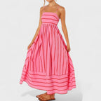 Isabel™ | Vestido largo a rayas