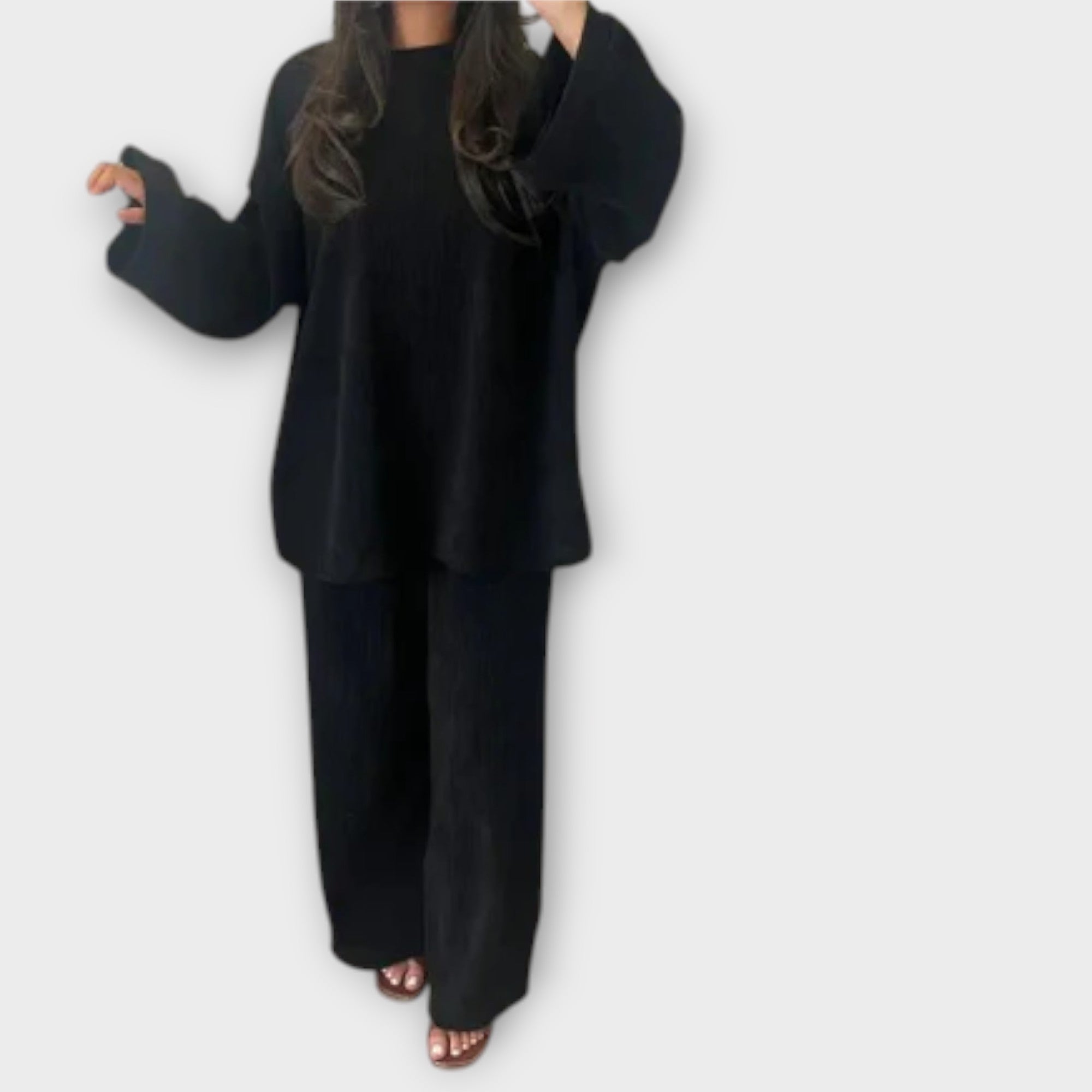 Ingrid™ | Conjunto Plus Size de Estilo Acanalado