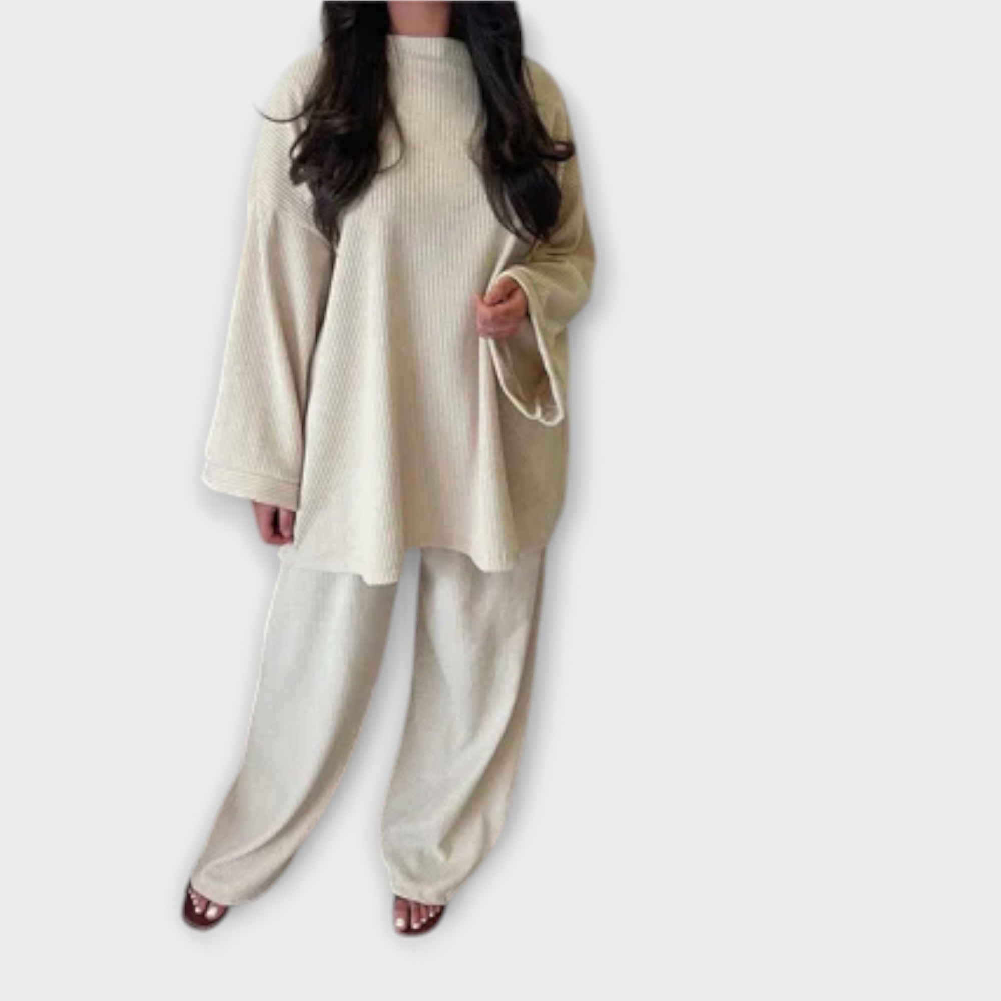 Ingrid™ | Conjunto Plus Size de Estilo Acanalado