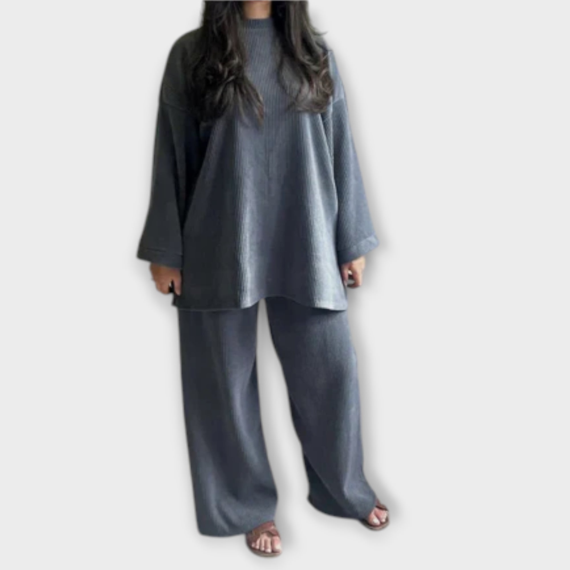 Ingrid™ | Conjunto Plus Size de Estilo Acanalado
