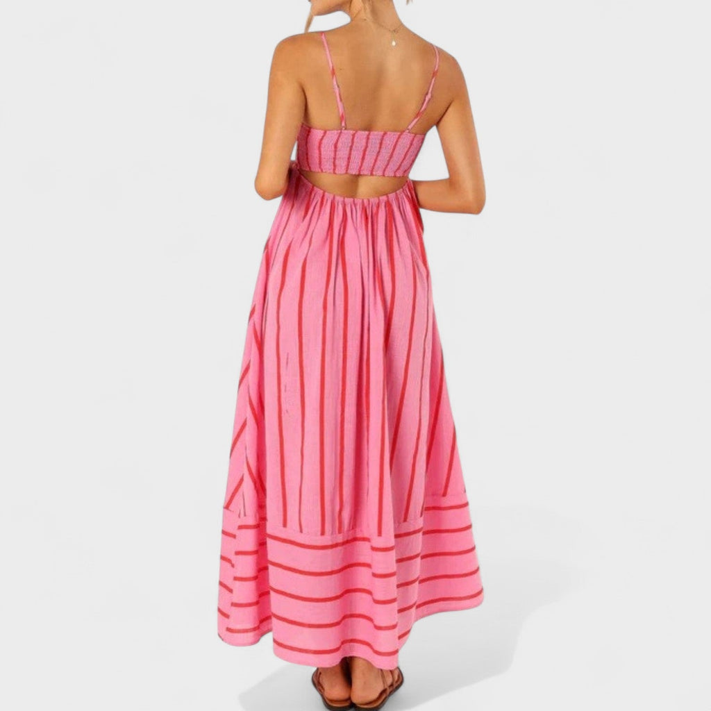 Isabel™ | Vestido largo a rayas