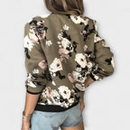 Andreia - Chaqueta bomber elegante con estampado floral
