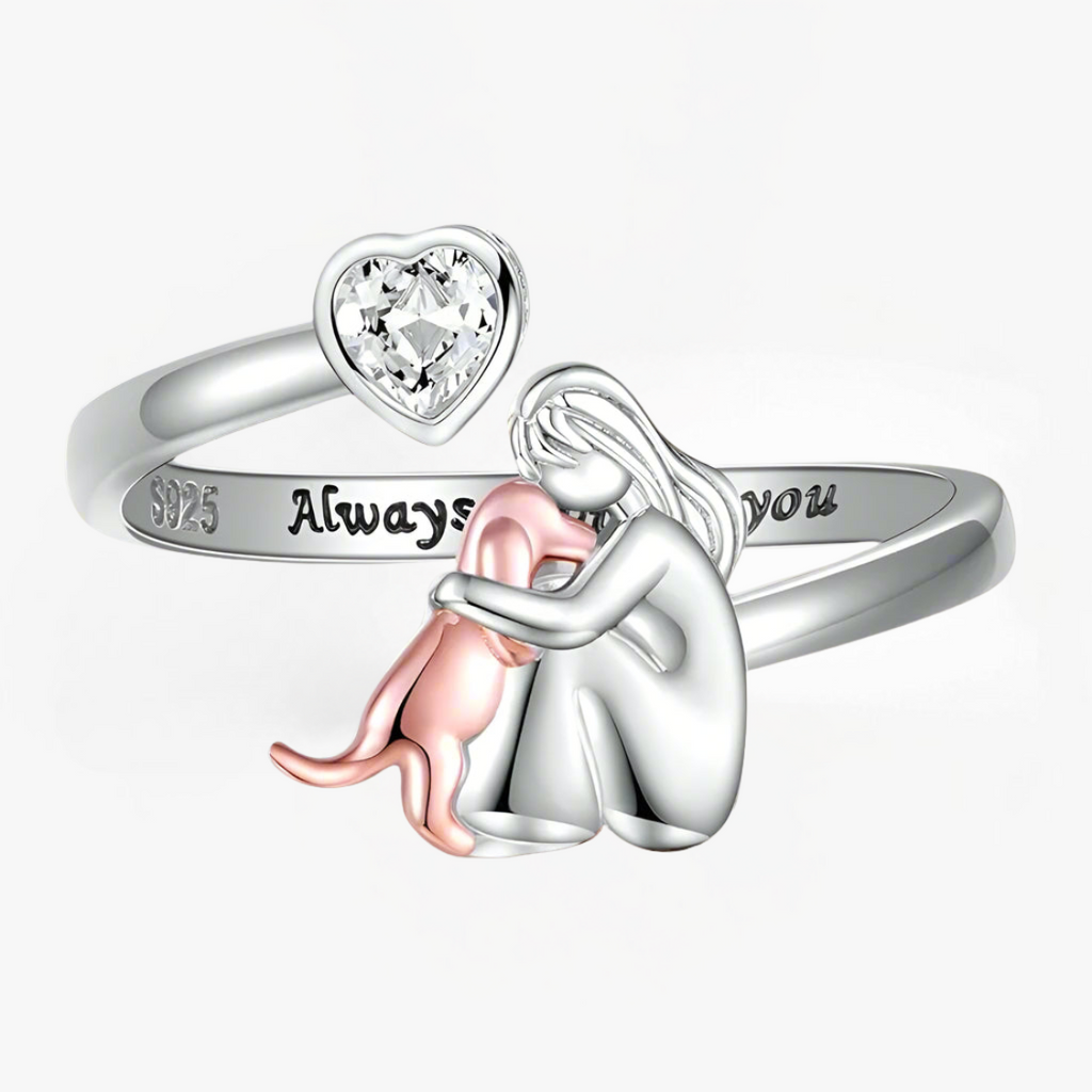 Anillo Abrazo de Perro (Rosa)