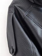 CARLA™ | Abrigo de Piel Asimétrico Femenino
