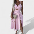 Cielo Divino™ | Vestido Midi con Abertura Frontal
