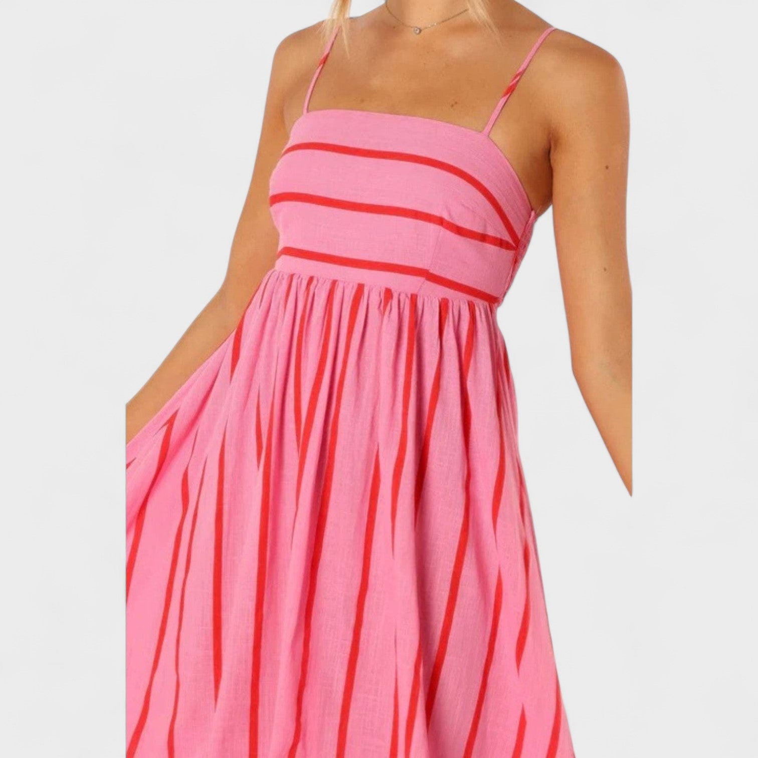 Isabel™ | Vestido largo a rayas