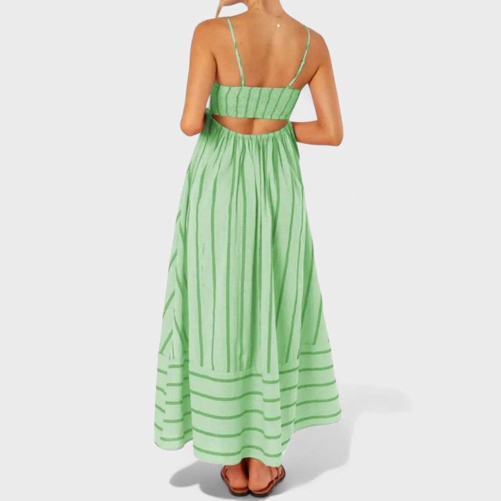 Isabel™ | Vestido largo a rayas