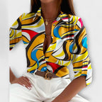 Romina™ | Blusa de cuello clásico