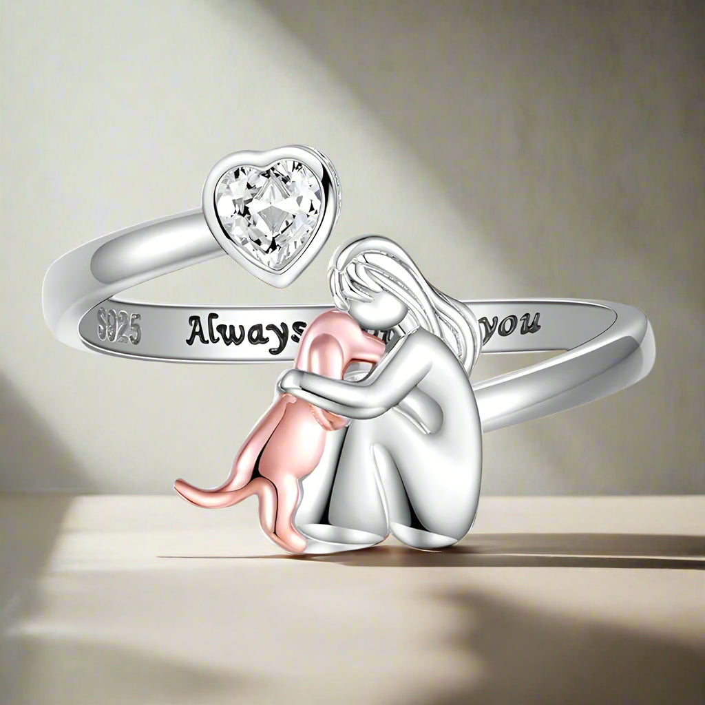 Anillo Abrazo de Perro (Rosa)